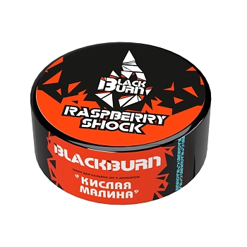 Табак Burn Black, 25гр "Raspberry Shock / Кислая малина"