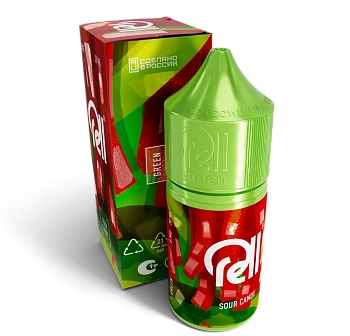 Жидкость для ЭСДН RELL GREEN "Sour candy" 28мл 0мг.